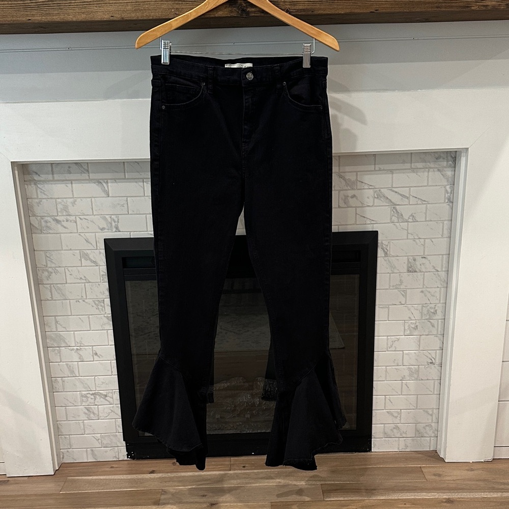 Topshop Moto Jamie Flare Black Jeans 2 for $20